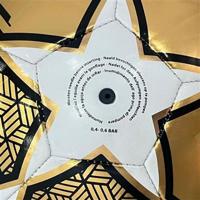 SportX Mini Voetbal Gold White Star 160-180 gr - thumbnail