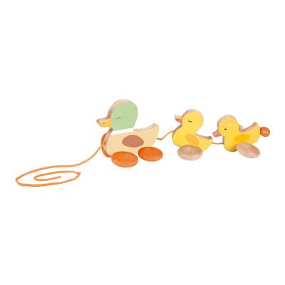 Classic World houten trekfiguur eenden