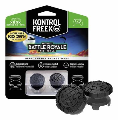 KontrolFreek FPS Freek Battle Royale Nightfall Performance Thumbsticks voor Xbox One en Xbox Series X | Performance Thumbsticks | 2 High-Rise Convex | Zwart