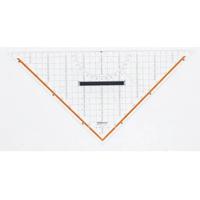 Rumold Geodriehoek 1058 Transparant Lengte schijne zijde: 32.5 cm - thumbnail