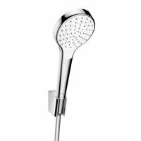 Hansgrohe Croma Select S PorterS badset met Croma Select S 1jet handdouche met wandhouder met Isiflex`B doucheslang 125cm wit/chroom 26420400 - thumbnail