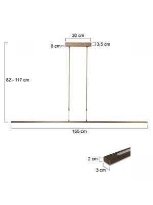 Steinhauer HanglampZelena LED - 7971BR