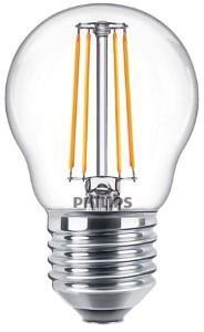 Philips LED 34732800 LED-lamp Energielabel F (A - G) E27 Kogel 4.3 W = 40 W Warmwit (Ø x l) 45 mm x 80 mm 1 stuk(s)
