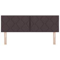 Stoffen Hoofdbord Anders met hoofdeinde Donkerbruin 144 cm Stof - thumbnail