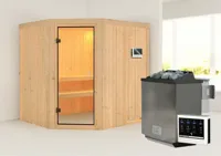 Karibu | Bodo Sauna | Biokachel 9 kW Externe Bediening - thumbnail