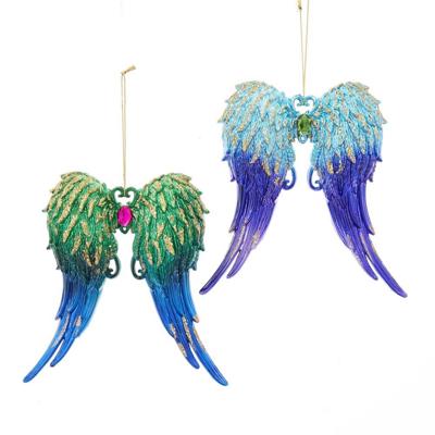 Peacock Glitter Angel Wing 14,5 cm ASS kerstbal kerst Kurt S. Adler - Kurt s adler