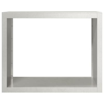 Haardhoutrek 100x40x80 cm roestvrij staal