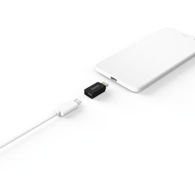 Hama Micro-USB-adapter Naar Apple Lightning-stekker MFI Zwart