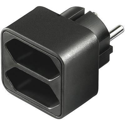 goobay Voedingsadapter 1 beschermend contact -> Euro stekkerdoos adapter goobay Voedingsadapter 1 beschermend contact -> Euro stekkerdoos adapter