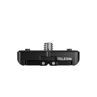 Telesin dual mount adapter voor Insta360 X4 met 1/4" schroefgat en quick release - thumbnail