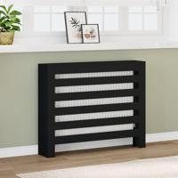 VidaXL Radiatorombouw 104x20x82 cm bewerkt hout zwart - thumbnail
