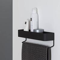 Wandrek met handdoekrek Sealskin Brix 35 cm Zwart - thumbnail