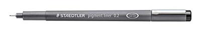 Staedtler pigment liner fineliner, ronde punt, schrijfbreedte 0,2 mm, zwart