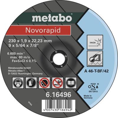 Metabo Accessoires NOVORAPID 230X1,9X22,23 INOX - 616496000