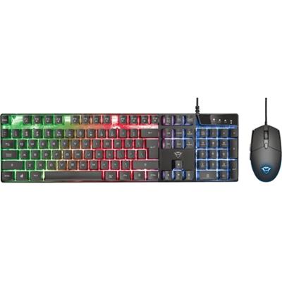 Trust GXT 838 Azor Gaming Combo - Keyboard met Muis Toetsenbord Zwart