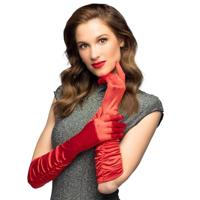 Handschoenen Rood Geplooid Hollywood - thumbnail