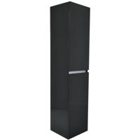 Wiesbaden Vision Kolomkast 160x35x35 cm Hoogglans Grijs 2 Deuren - thumbnail