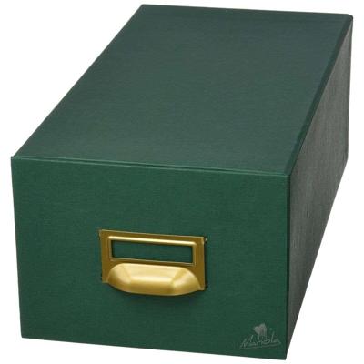 Vulbare opbergkest Mariola Groen Karton 18 x 12,5 x 35 cm