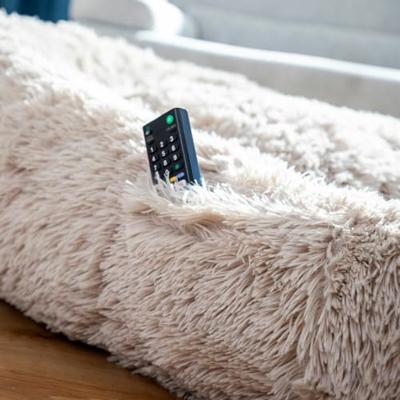 InnovaGoods® Cloft Hondenbed, groot hondenbed, polyesterweefsel, anti-stress bed voor middelgrote honden, maximale ontspanning en rust, hondenbed met afneembare en wasbare hoes, beige