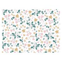 Rotolux Inpakpapier bloemen en blaadjes, 3 mtr. - thumbnail