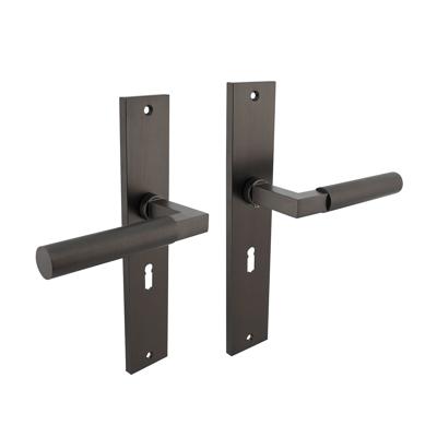 Intersteel Deurkruk Bau-Stil op schild 245x45 mm sleutelgat 56 mm antracietgrijs