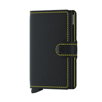 Secrid Mini Wallet Portemonnee Matte Black / Yellow