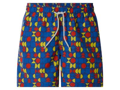 Lidl heren zwembroek (marine/rood/geel, L)
