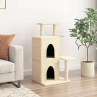 VidaXL Kattenmeubel met sisal krabpalen 97 cm crèmekleurig - thumbnail