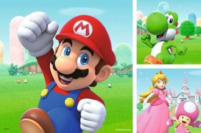 Ravensburger puzzelset Super Mario - 3 x 49 stukjes