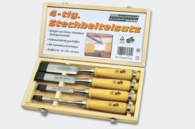 Brüder Mannesmann Beitelset 4 dlg 8-12-20-26 mm (Hobby) - 66104