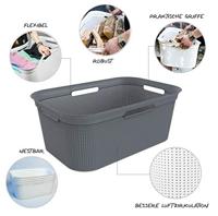 Rotho Flexibele Wasmand Brisen 41 L Antraciet - thumbnail