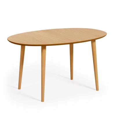 Kave Home Oqui eettafel uitschuifbaar 140/220x90 cm eiken fineer