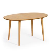Kave Home Oqui eettafel uitschuifbaar 140/220x90 cm eiken fineer - thumbnail