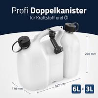 Hünersdorff 804900 PROFI Dubbele jerrycan (l x b x h) 298 x 170 x 362 mm 9 l - thumbnail