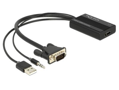 Delock 62597 VGA-naar-HDMI-adapter met audio