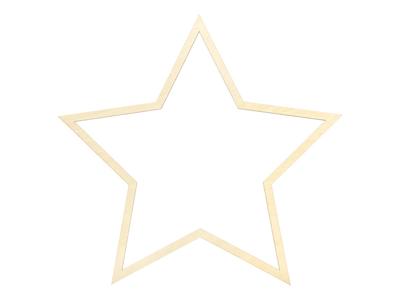 Hangdecoratie Sterren Set Hout