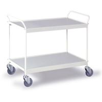 0302W Etagewagen Staal Poedercoating Laadvermogen (max.): 150 kg Zuiver wit (RAL 9010) - thumbnail