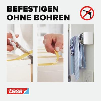tesa SLIM 55714-00000-00 Montagetape tesa Powerbond Wit (l x b) 5 m x 9 mm 2 stuk(s)