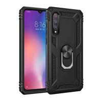 Sergeant Armor schokbestendige TPU + PC beschermende Case voor de Xiaomi Mi 9 met 360 graden rotatie houder (zwart) - thumbnail