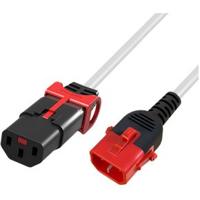 ACT Netsnoer C13 IEC Lock+ - C14 IEC Lock Dual Locking wit 1,5 m, PC3608 - thumbnail