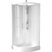 Complete Douchecabine VM Khone VI Met Schuifdeuren 90x90x222 cm Mat Wit Van Marcke - thumbnail