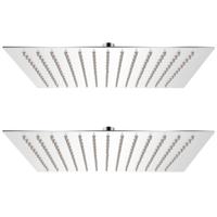 Regendouchekop 2 st 30x30 cm roestvrij staal - thumbnail