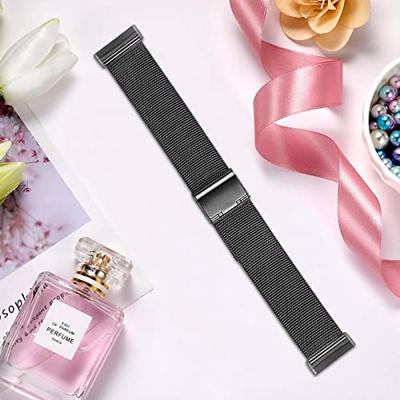 Fitbit Versa 3/4 & Sense 1/2 - Milanese bandje met klemsluiting - Zwart Fitbit Versa 3/4 & Sense 1/2 - Milanese bandje met klemsluiting - Zwart