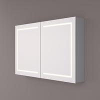 Spiegelkast Hipp Design SPK 61000 Rechthoek Met Verlichting Incl. Spiegelverwarming en Stopcontact (Alle Maten) - thumbnail