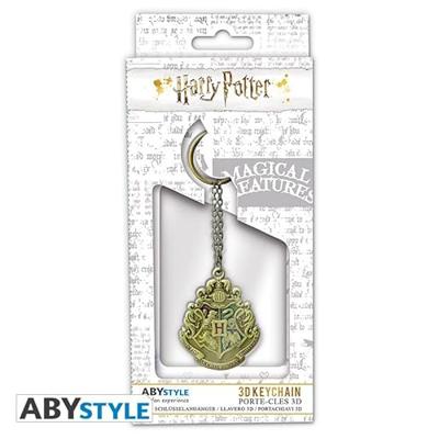 Harry Potter - Hogwarts Crest Metal 3D Keychain