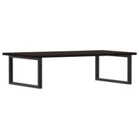 Badkamer wandschap staal en massief eikenhout - thumbnail