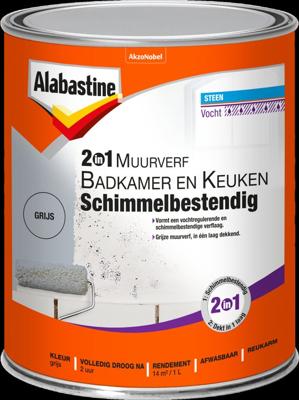 Muurverf Bad En Keuken 2In1 Grs 1L Alabastine - Alabastine
