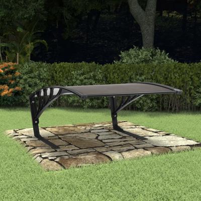 VidaXL Garagedak voor robotmaaier 77x103x46 cm zwart