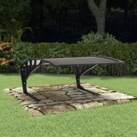 VidaXL Garagedak voor robotmaaier 77x103x46 cm zwart - thumbnail