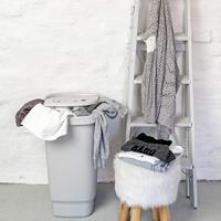 Rotho Wasdoos „Flowers” 55 L grijs 44,7 x 34,7 x 60,4 cm. - thumbnail